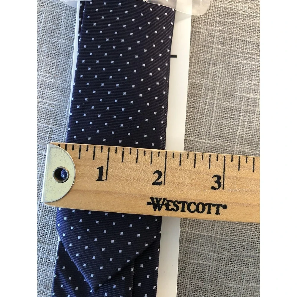Retreez Tie Mens Purple White Pin Dots Skinny Microfiber Formal Wedding Business